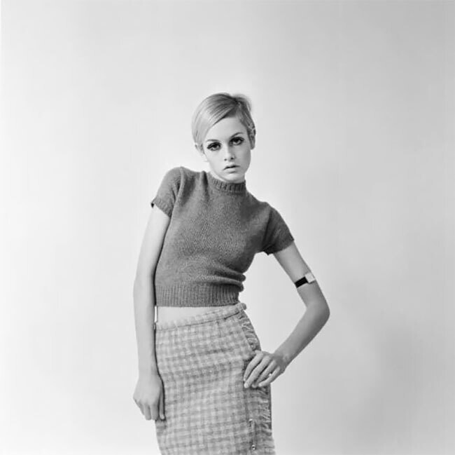Twiggy por Ron Burton serie fotográfica imágenes 1966