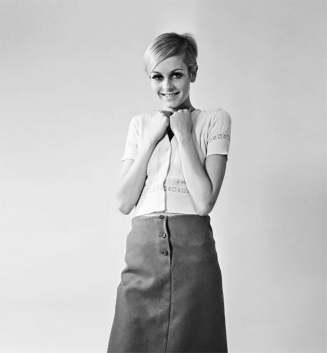 Twiggy por Ron Burton serie fotográfica imágenes 1966