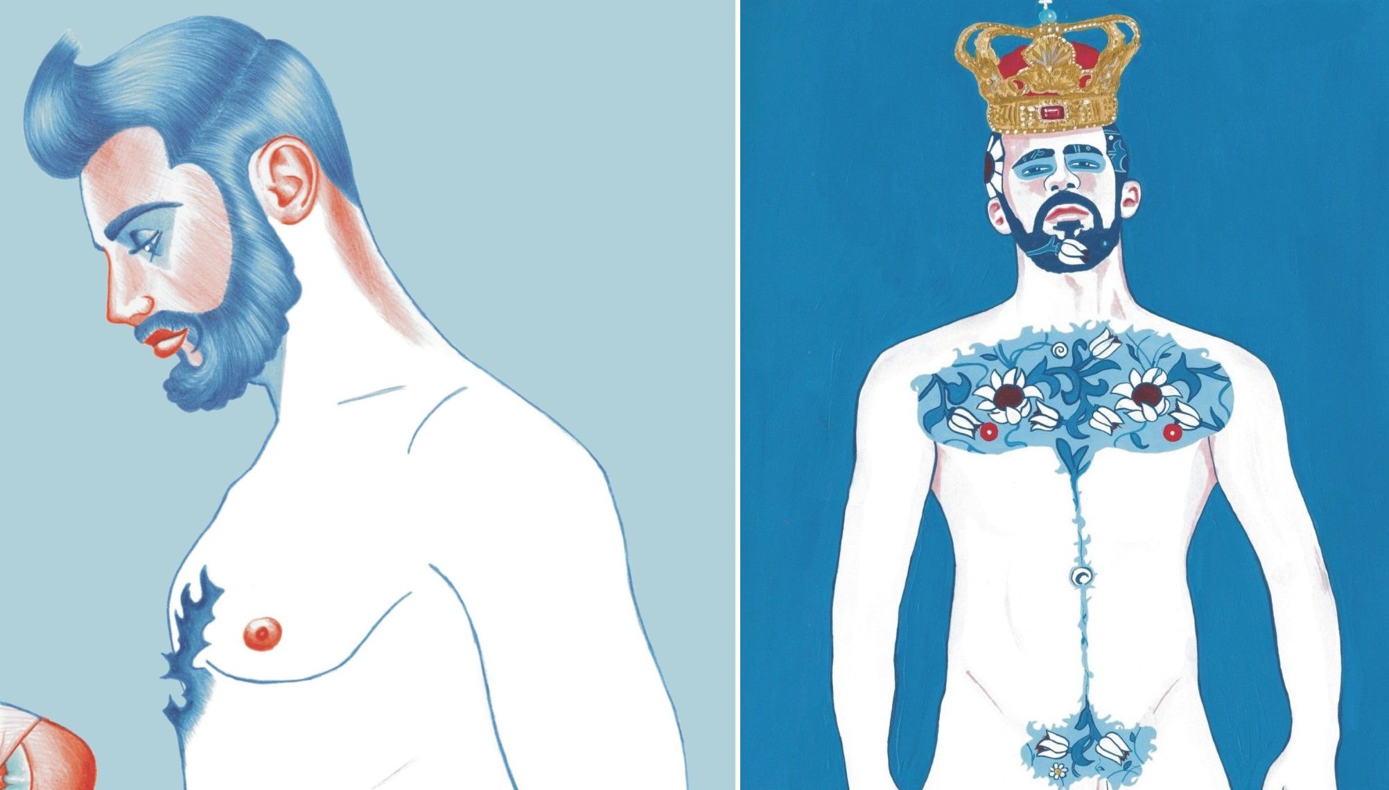 Homoerotismo surrealista en las provocativas ilustraciones de Vilela  Valentin - Cultura Inquieta