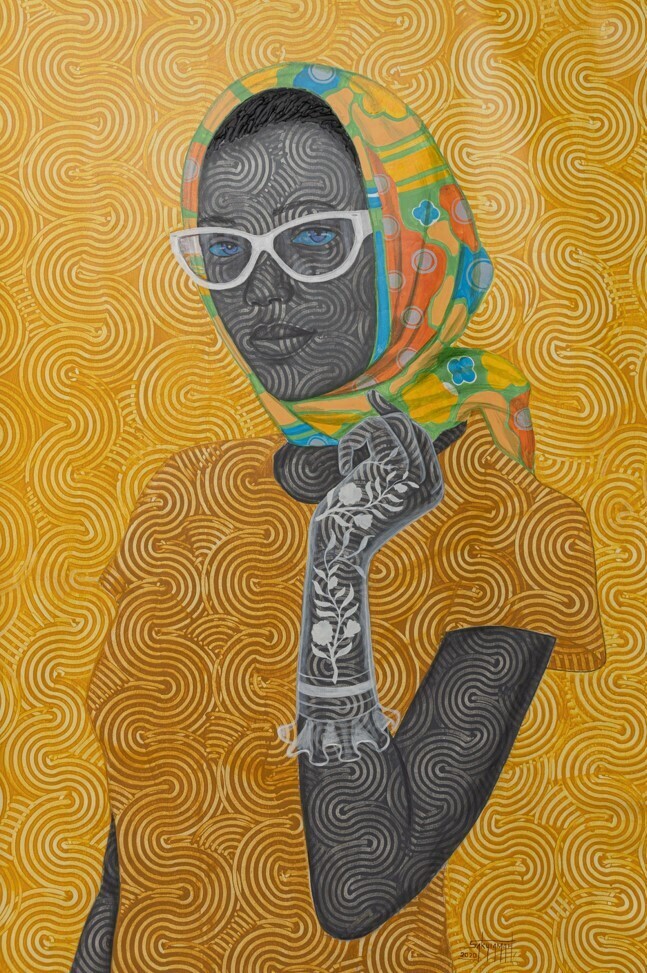 foster sakyiamah pintura cuadros movimiento color ondas 7
