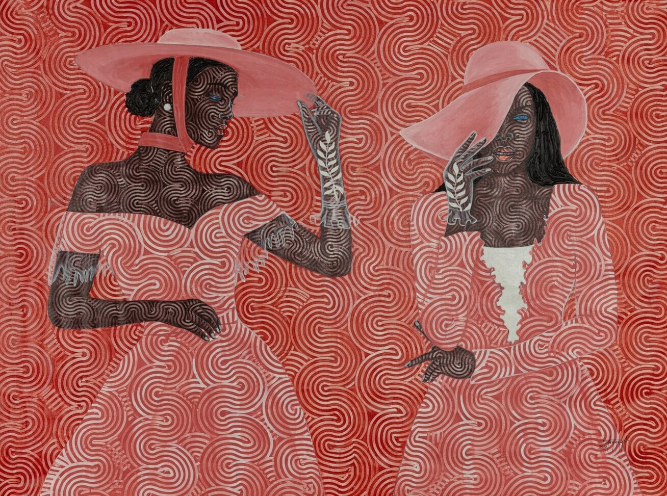 foster sakyiamah pintura cuadros movimiento color ondas 8