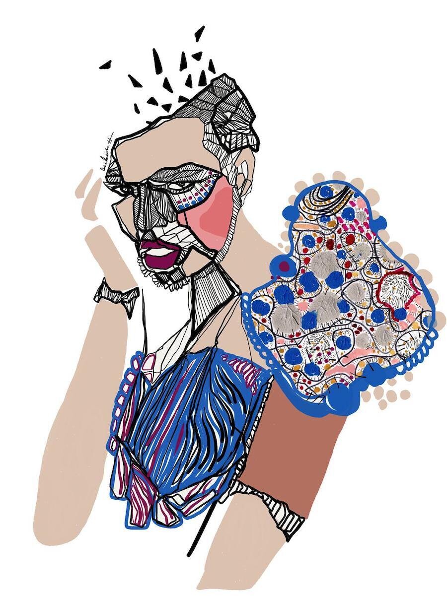 melody hesaraky ilustraciones moda musica 1