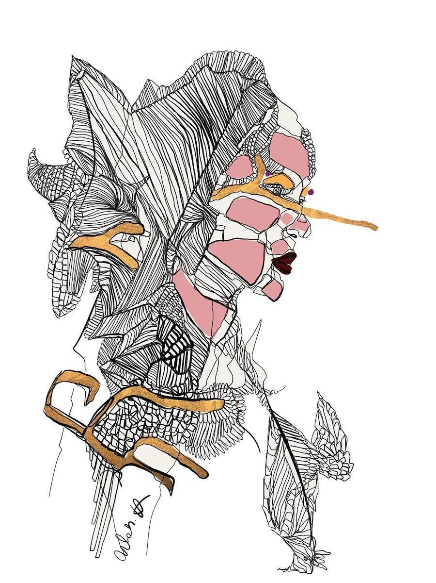 melody hesaraky ilustraciones moda musica 5