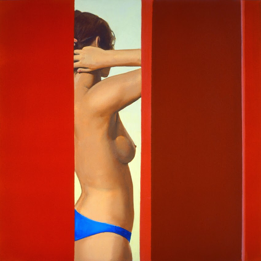 gerard schlosser pintura voyeur cuadro figuracion color collage fotografia 3