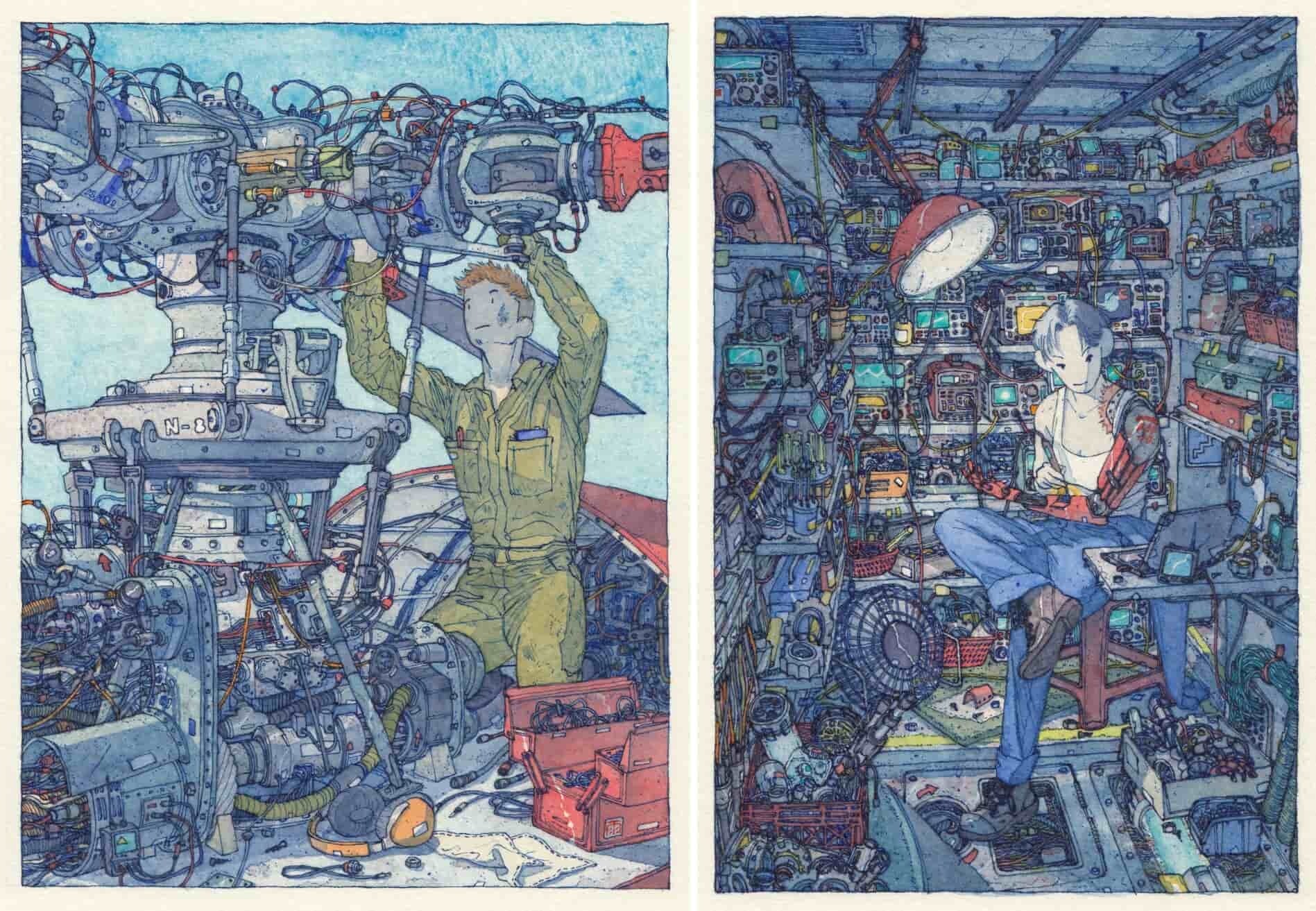rain szeto ilustradora caos desorden color acuarela calma rutina 6