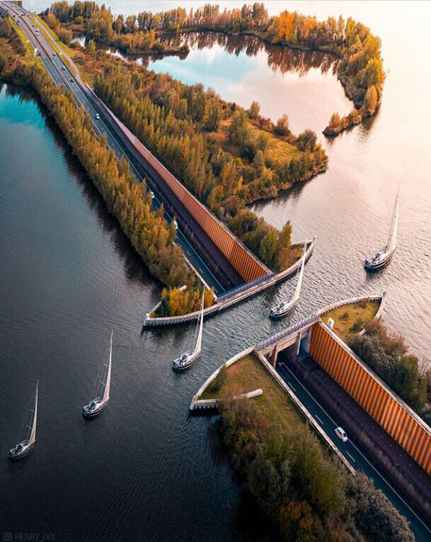 puente veluwemeer acueducto holanda fisica imposible 2