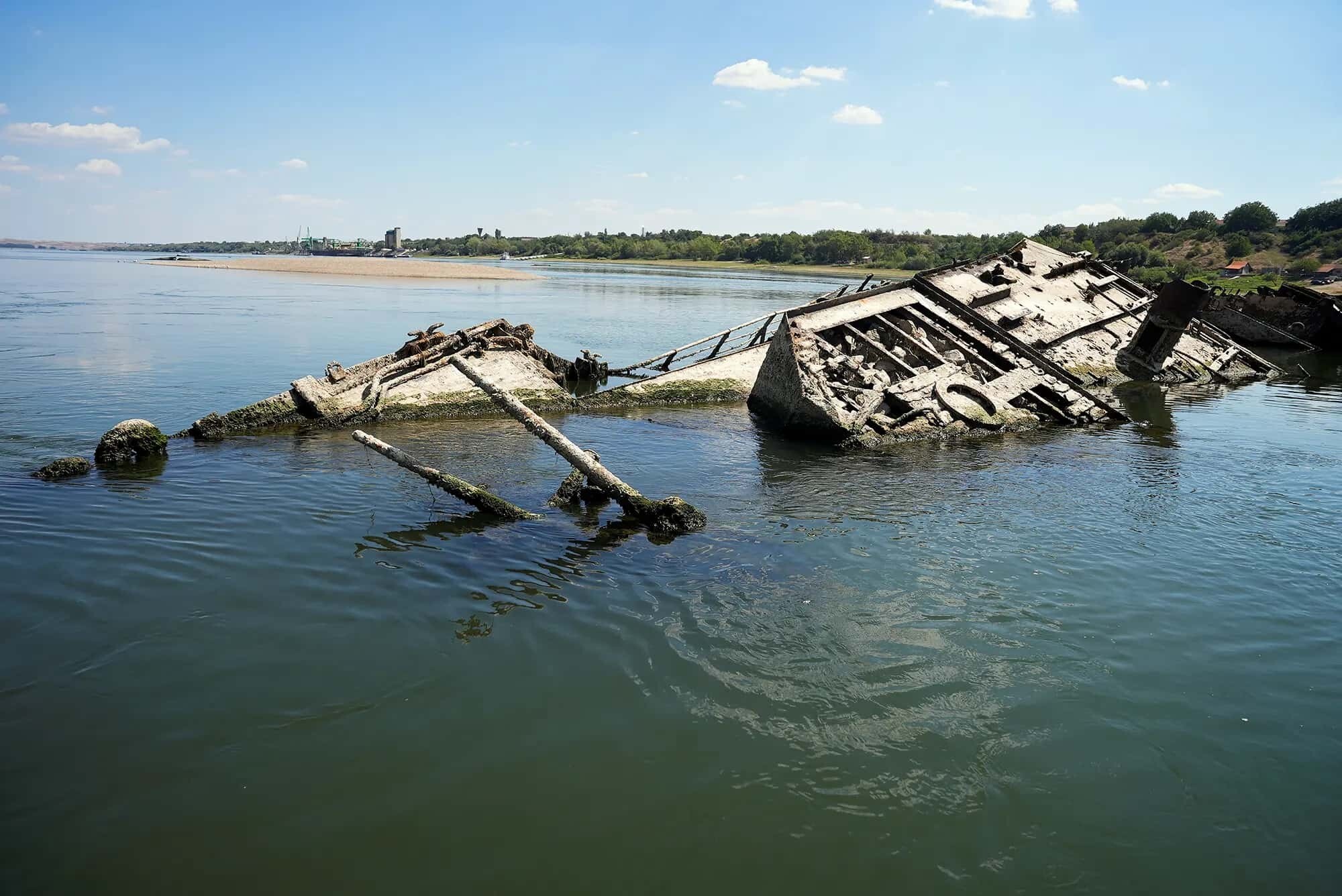 danubio buque guerra segunda guerra mundial bajo nivel mar sequia rio