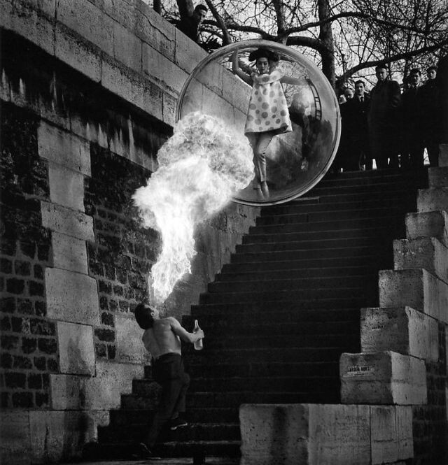 melvin sokolsky serie fotografia burbuja moda mujer flotar 14