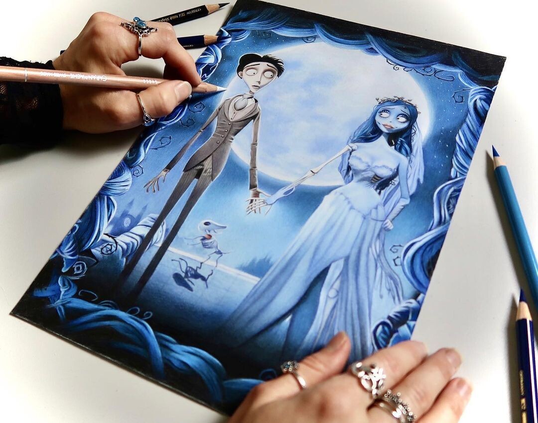 rajacenna van dam artista pinta manos pies mismo tiempo pintura cuadro 3