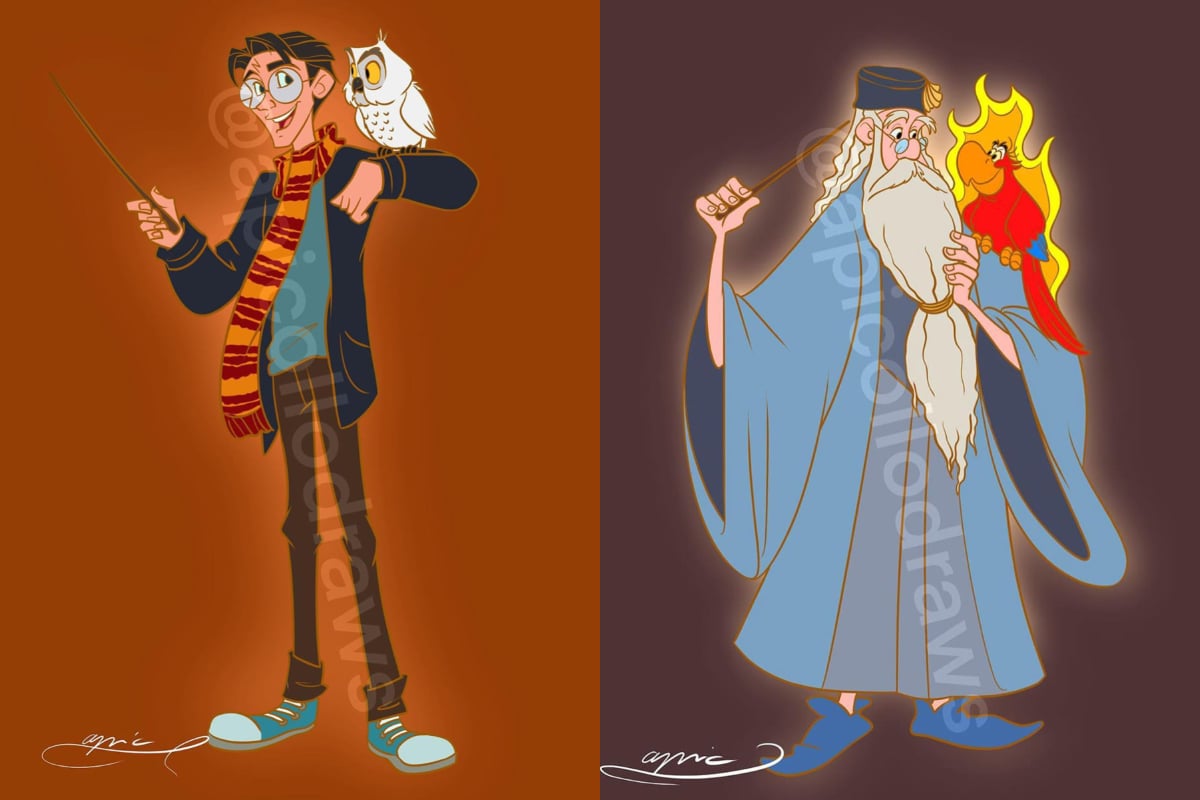 Alexander Pick imagina cómo serían los personajes de Harry Potter en el universo Disney