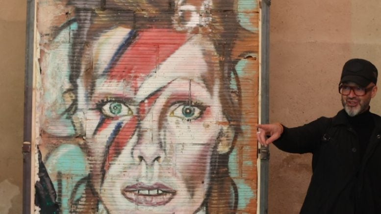 Indultado un grafiti de David Bowie realizado en 2019 en Valencia