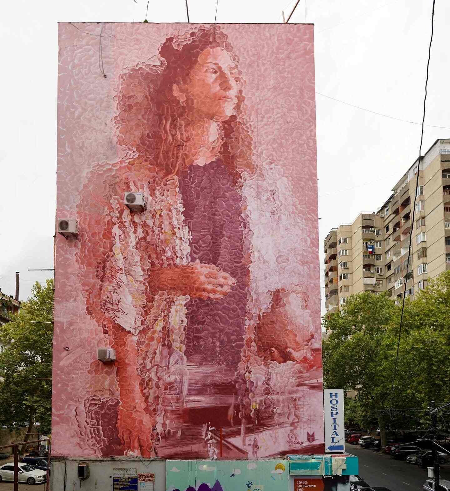 tbilisi mural fest concurso arte urbano pared georgia edificio ucrania 3