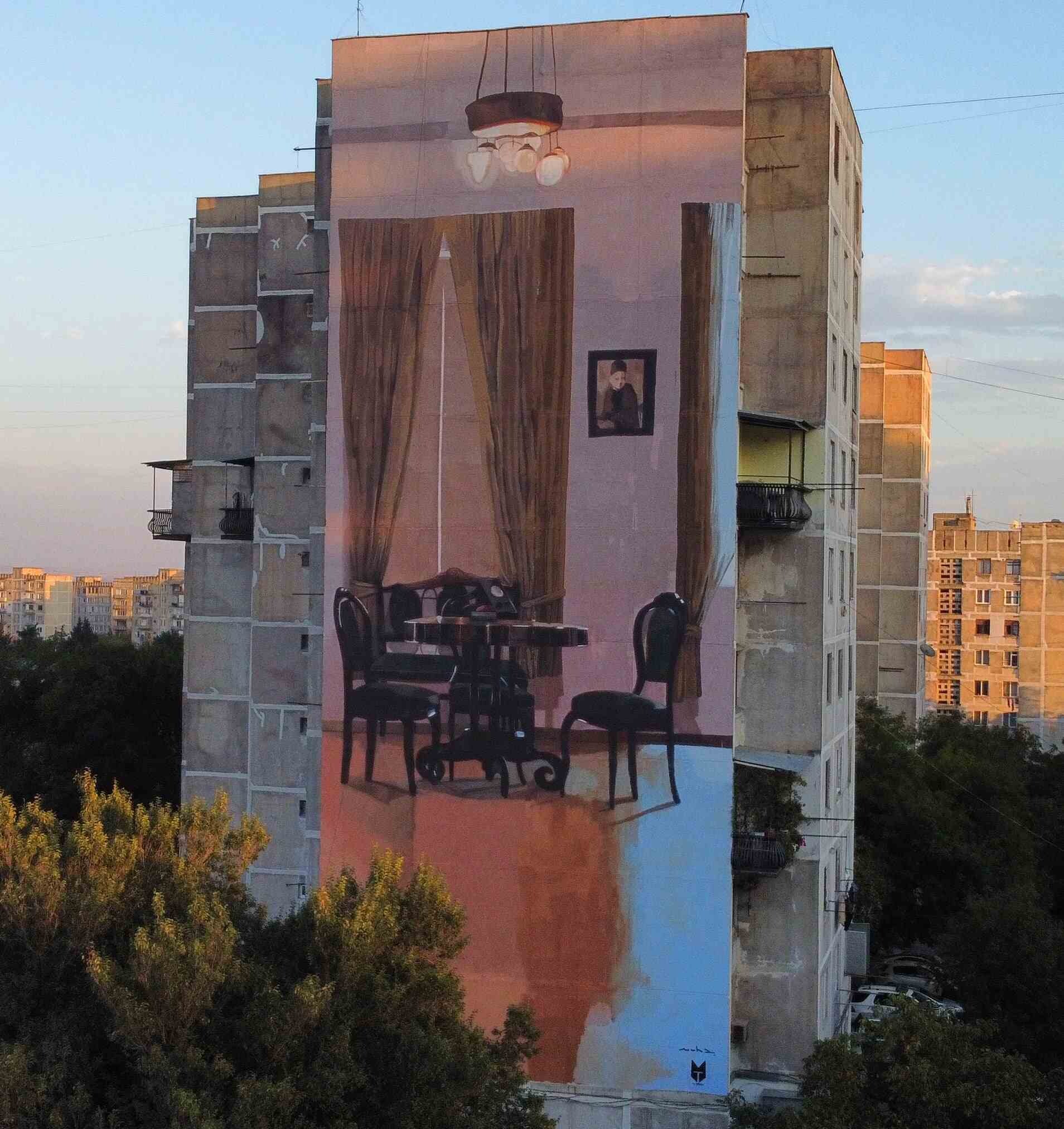 tbilisi mural fest concurso arte urbano pared georgia edificio ucrania 5