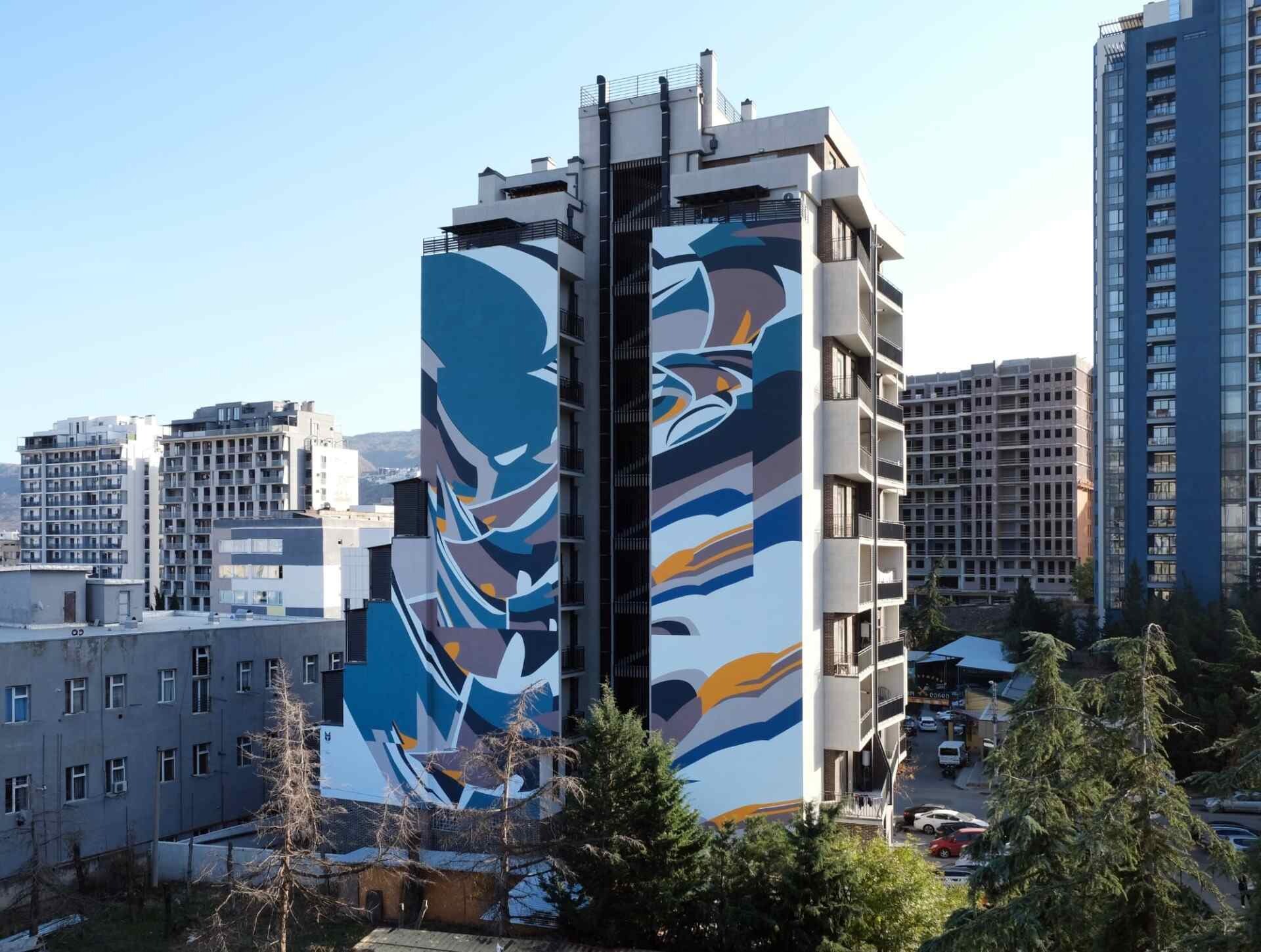 tbilisi mural fest concurso arte urbano pared georgia edificio ucrania 7