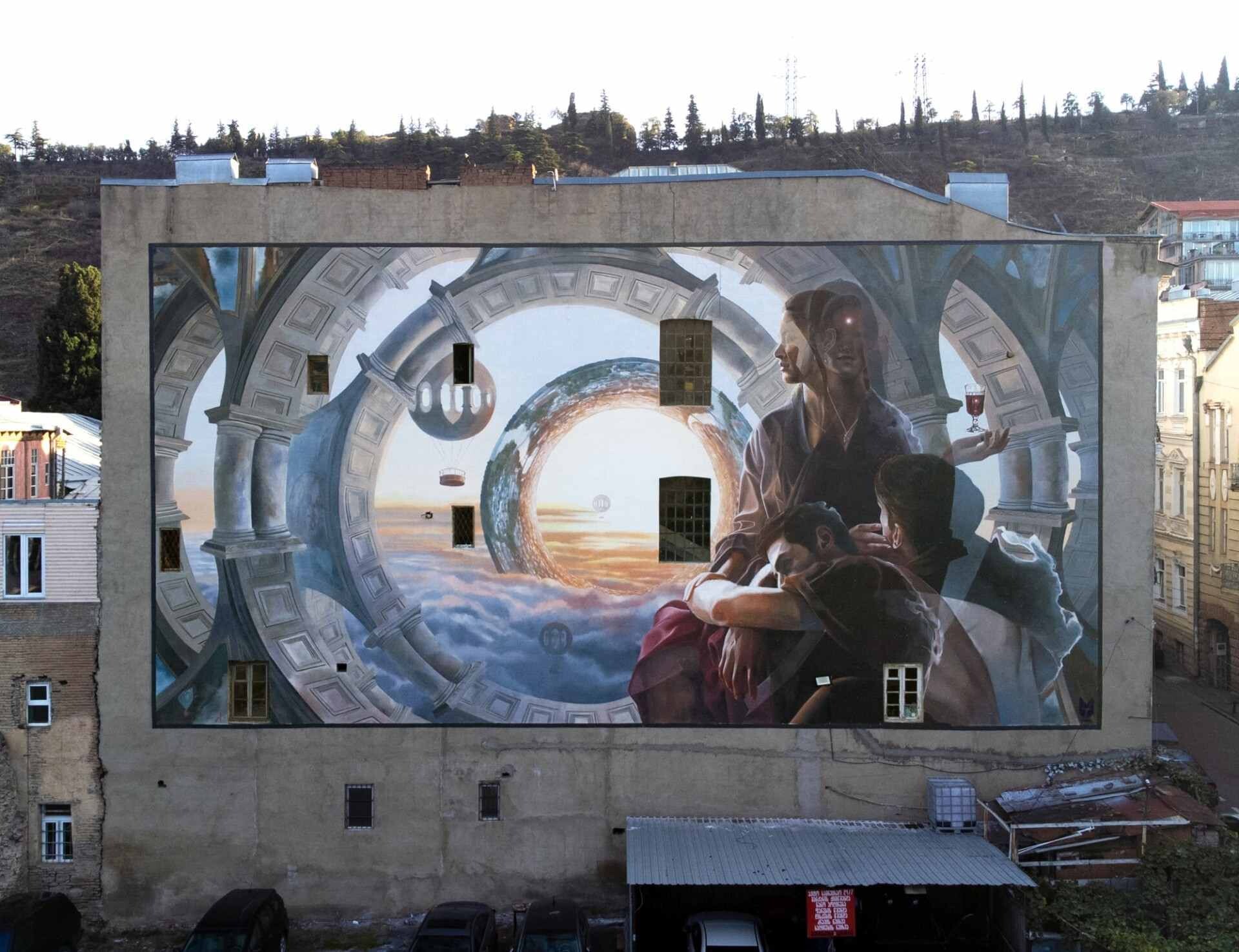 tbilisi mural fest concurso arte urbano pared georgia edificio ucrania 8