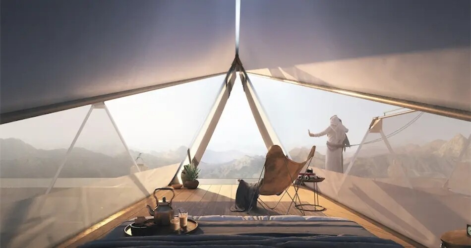 ardh architects floating retrear tienda campana dubai flotar nubes montana camping 3