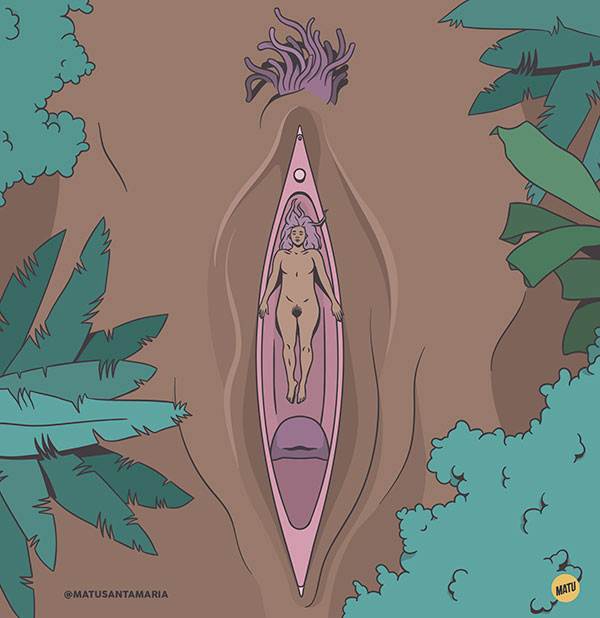 ilustraciones eróticas de Matu Santamaría.