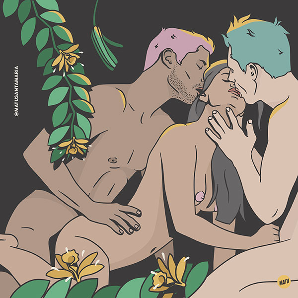 ilustraciones eróticas de Matu Santamaría.