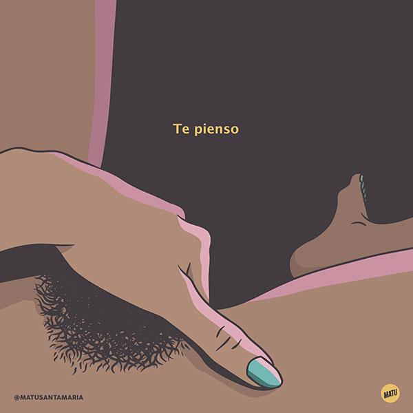 ilustraciones eróticas de Matu Santamaría.