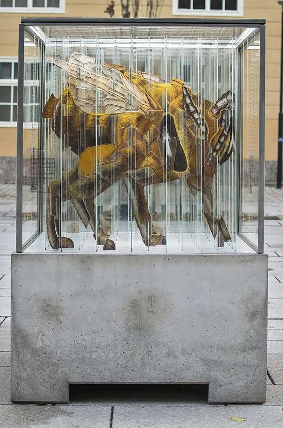 thomas medicus escultura anamorfica animales peligro extincion 10