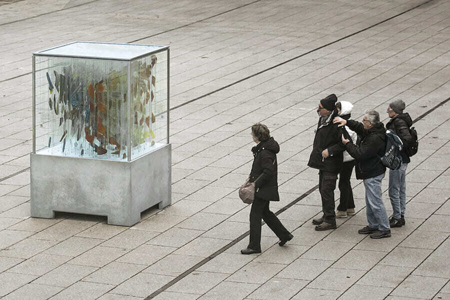 thomas medicus escultura anamorfica animales peligro extincion 7