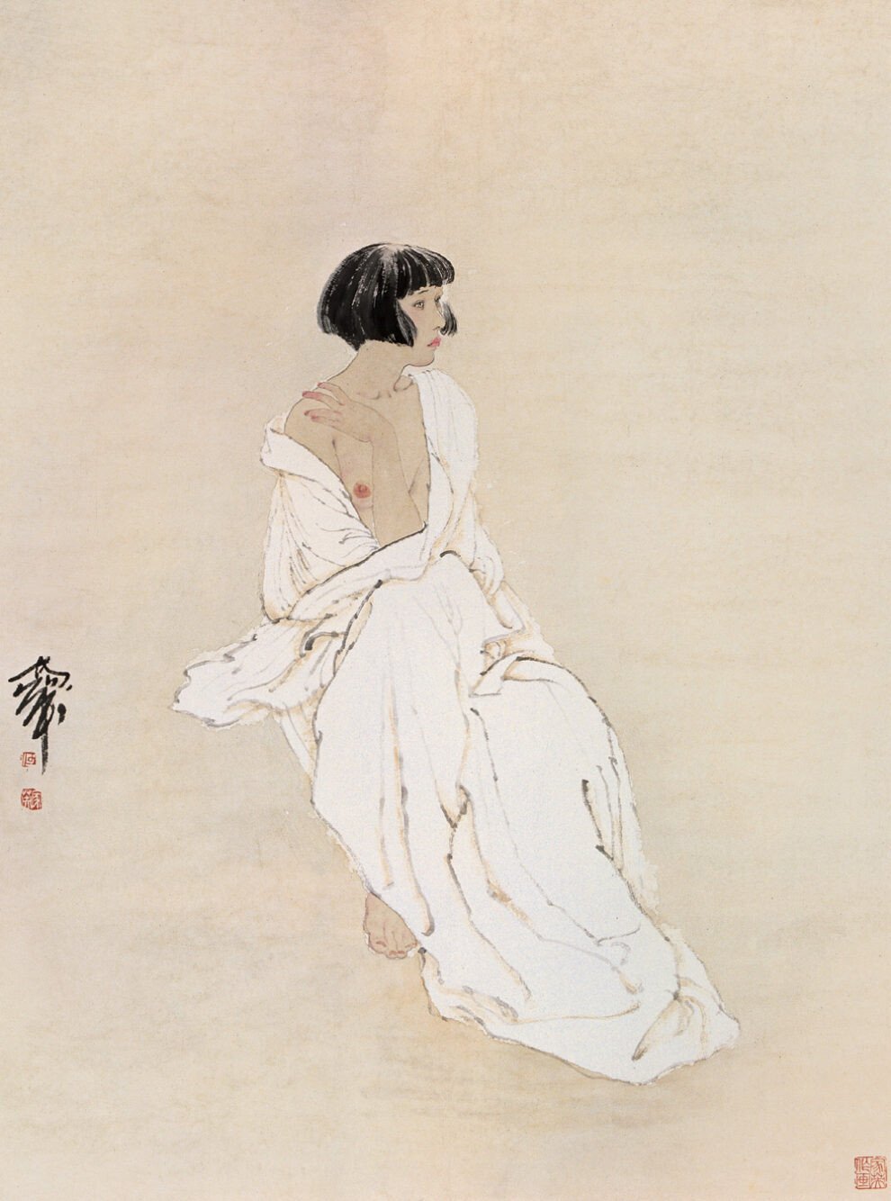 he jiaying erotismo desnudo pintura china gongbi 9