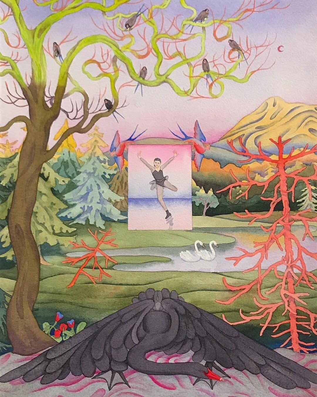 oda iselin sonderland ilustraciones dibujo fantasia noruega onirico 13