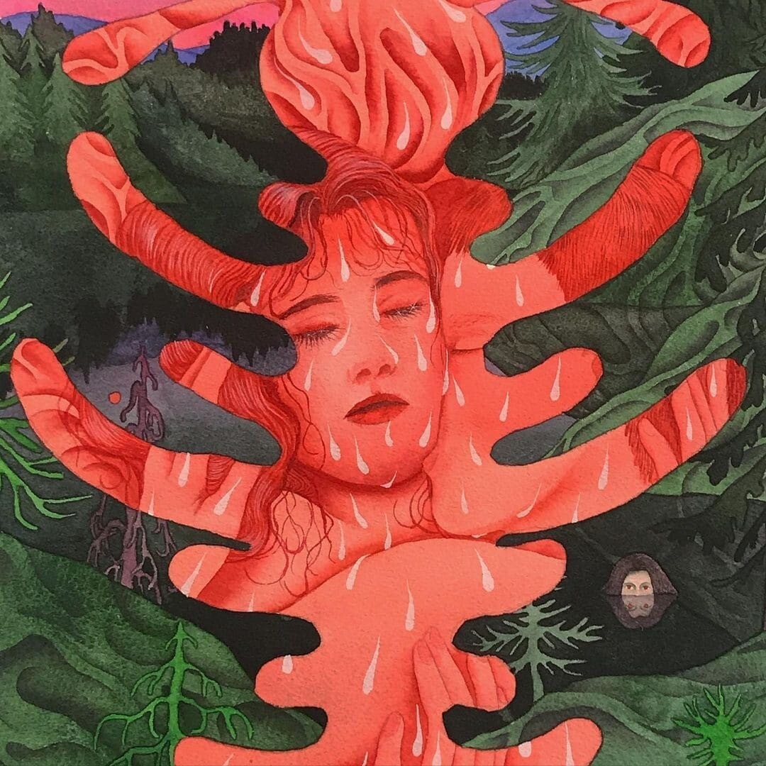 oda iselin sonderland ilustraciones dibujo fantasia noruega onirico 14
