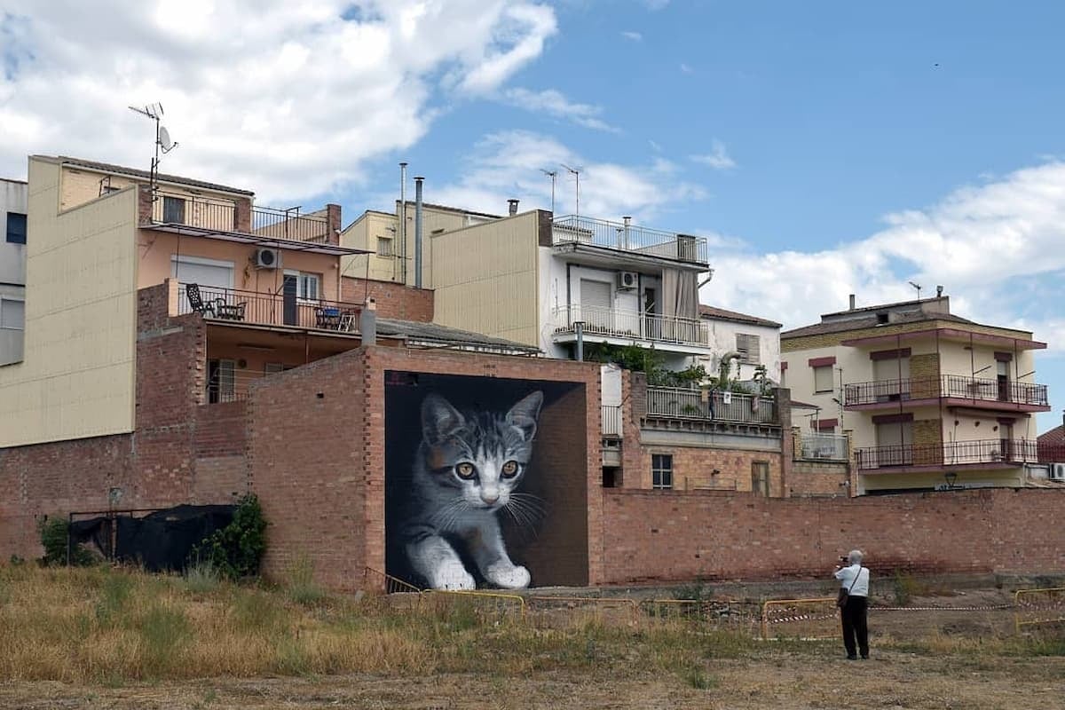 El catalán Oriol Arumi llena de vitalidad las calles con sus impresionantes murales