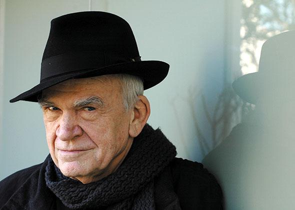 Retrato de Milan Kundera.
