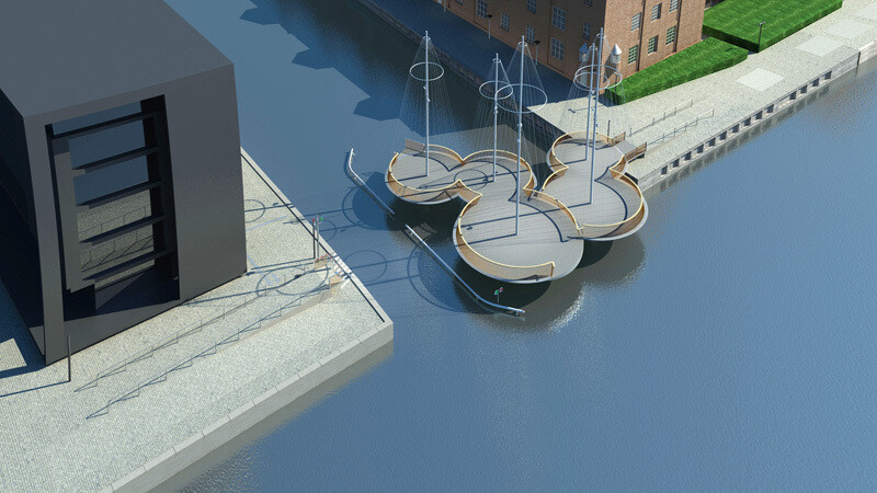 cirkelbroen puente circular copenhague dinamarca diseno movil 5