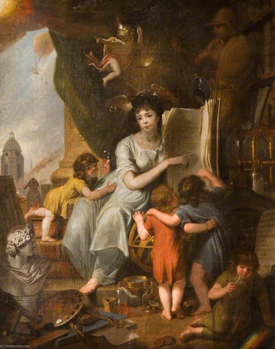 james millar allegory of wisdom and science frontispiece for encyclopaedia brittannica