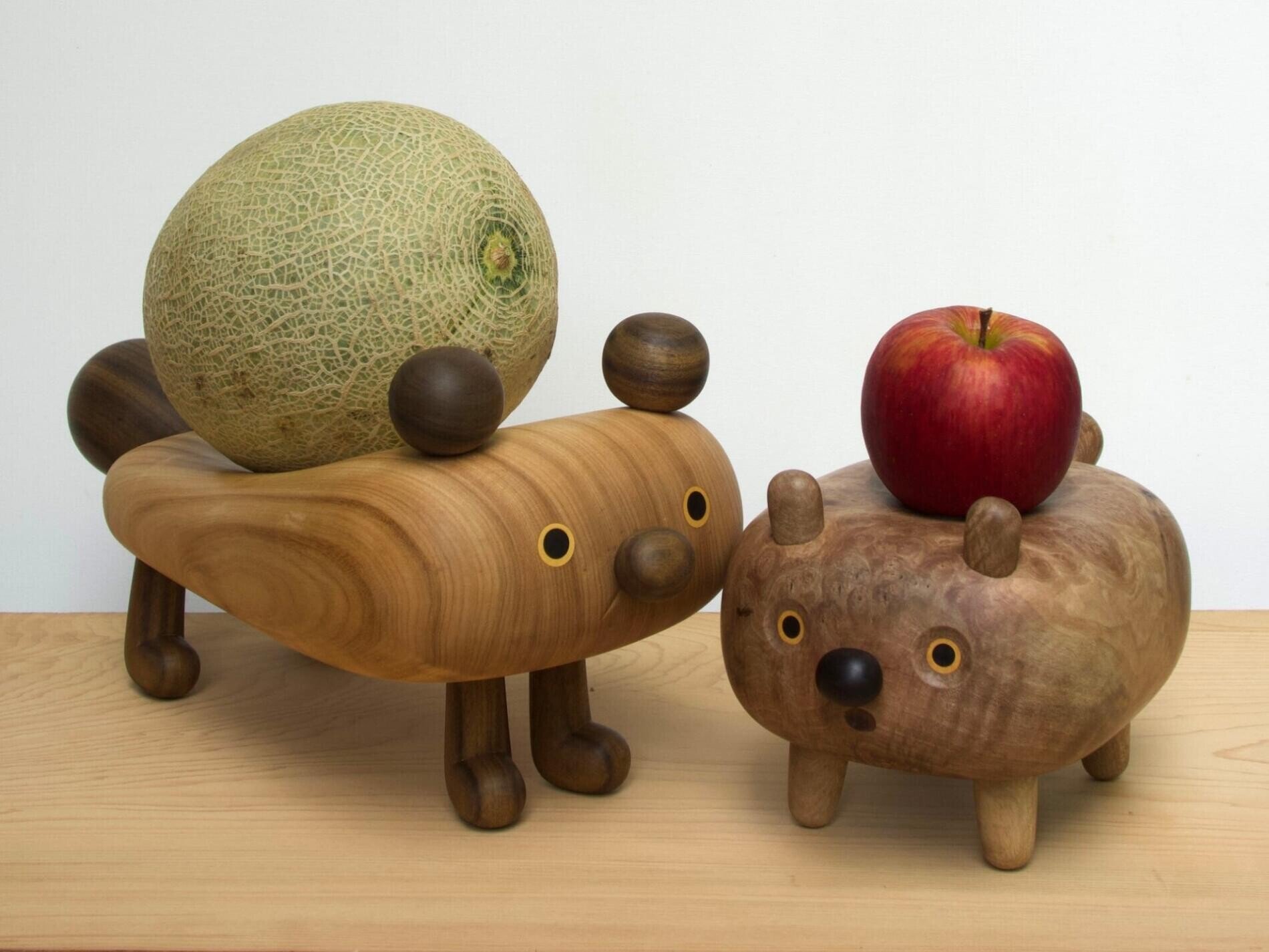 yen jui lin juguetes madera caras animados adorables 5