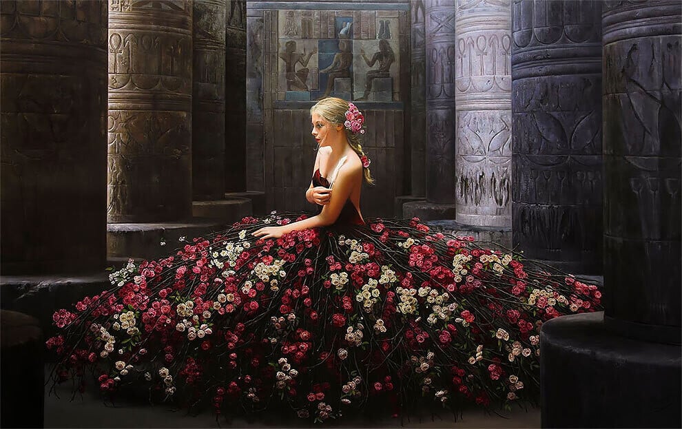 Christiane Vleugels pintura hiperrealista fantasía