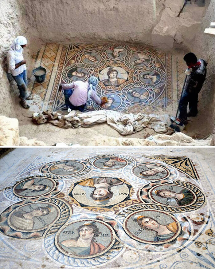 Curiosos descubrimientos arqueológicos. Mosaico de vidrio con 2000 años de antigüedad