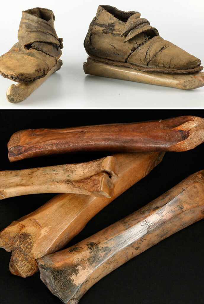 Curiosos descubrimientos arqueológicos. Patines de hielo vikingos, hechos de cuero y hueso de caballo