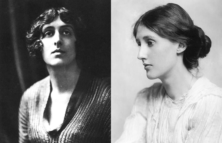 A la izquierda, Vita Sackville-West. A la derecha, Virginia Woolf.