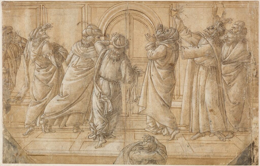 Una exposición muestra los bocetos de algunas de las obras más emblemáticas de Botticelli