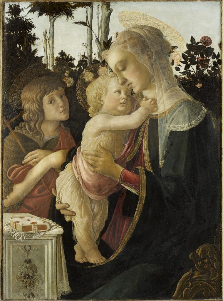 Sandro Botticelli, La Virgen y el Niño con el joven San Juan Bautista
