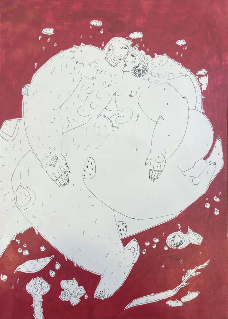 Lovers (2022), por Natalia Romanciuc. Arma Gallery.