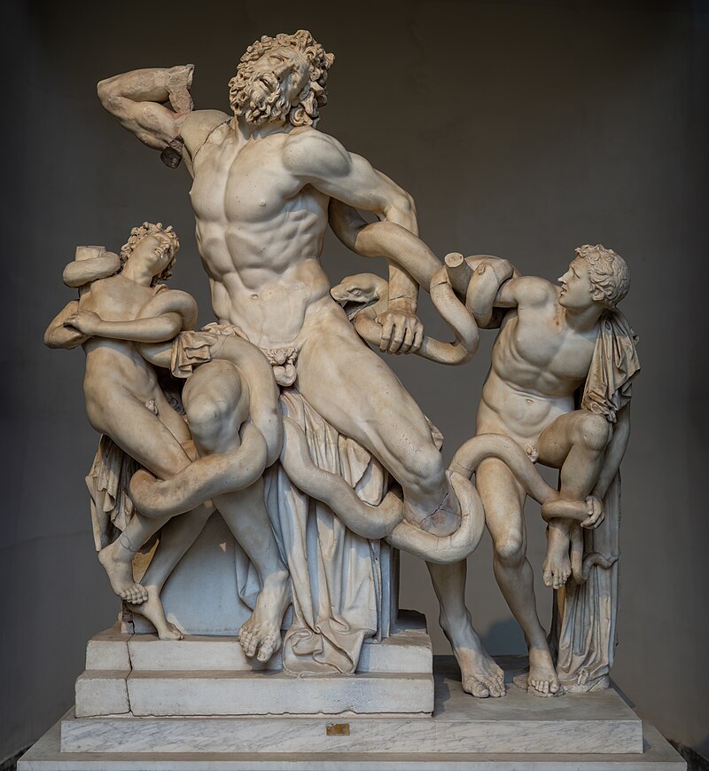 Escultura El Laocoonte y sus hijos