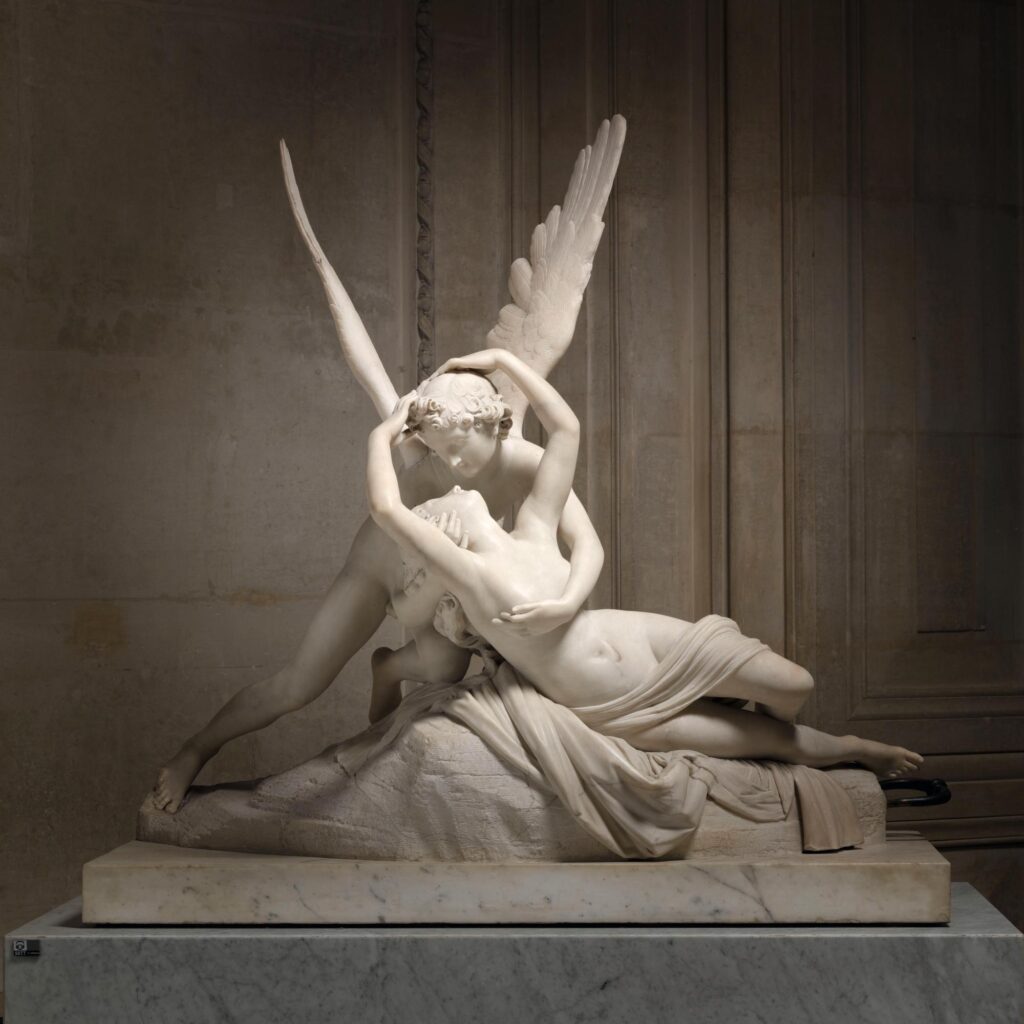 Escultura de Eros y Psique
