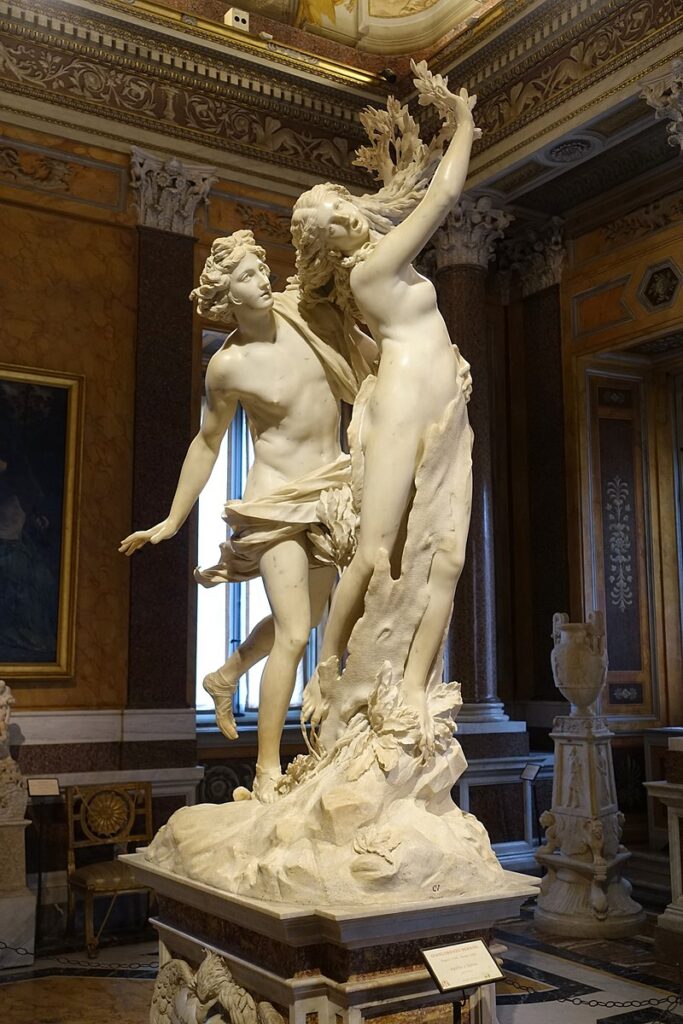 Escultura de Apolo y Dafne