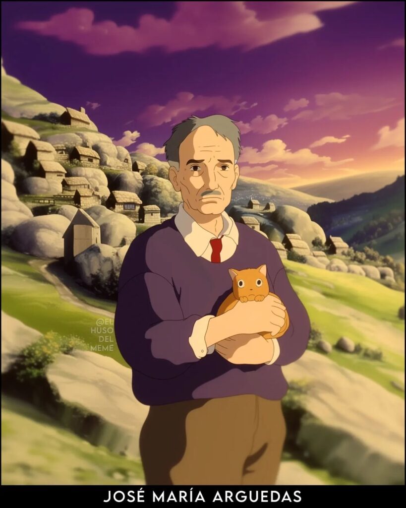 José María Arguedas como personaje Ghibli