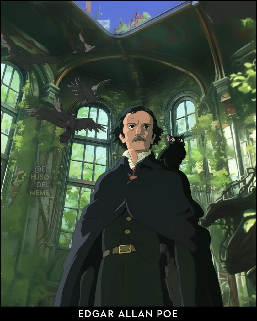 Edgar Alla Poe como personaje Ghibli