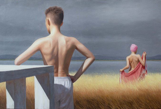 El lago, de José Antonio Bernad. Galería Inéditad Gallery.