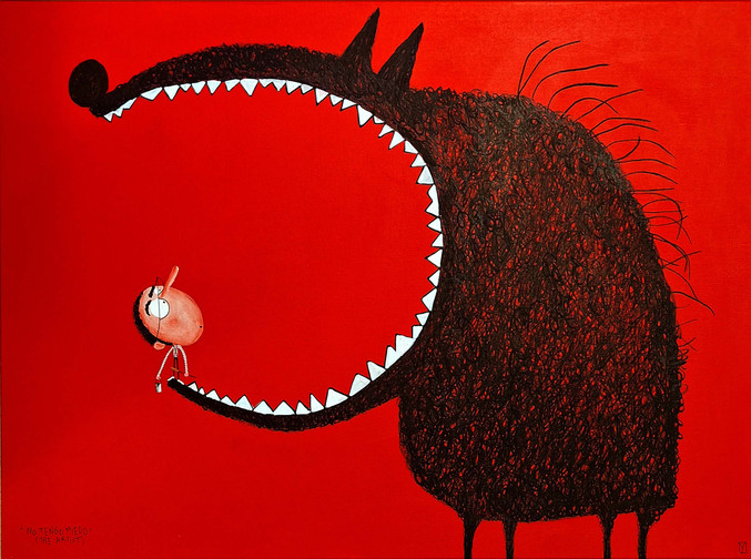 No tengo miedo, por Moisés Yagües. Galería Aurora Vigil-Escalera.