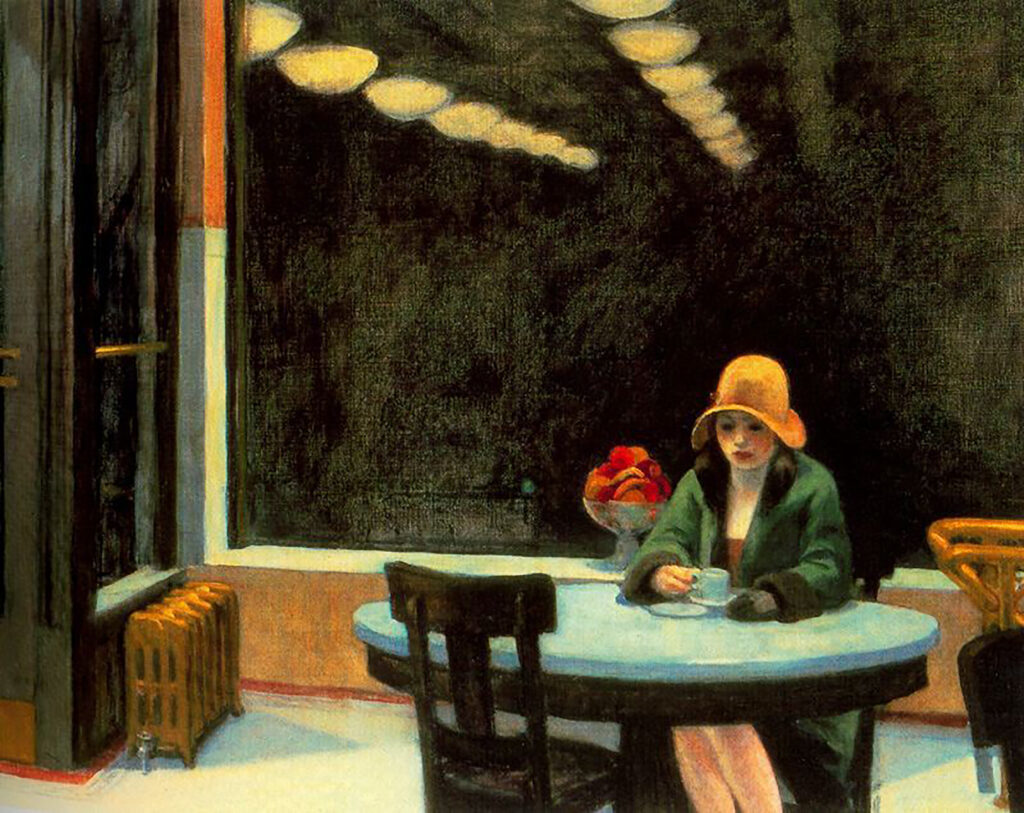Automat, Edward Hopper.