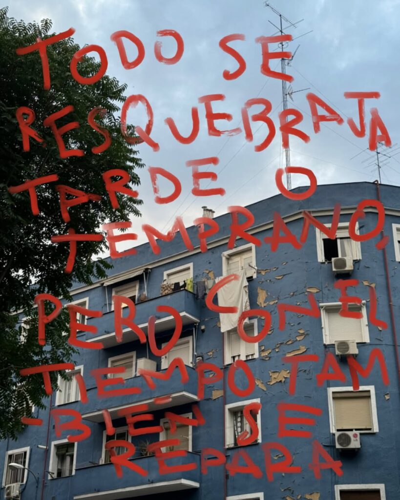 Uno de los poemas visuales de Garci Romero.
