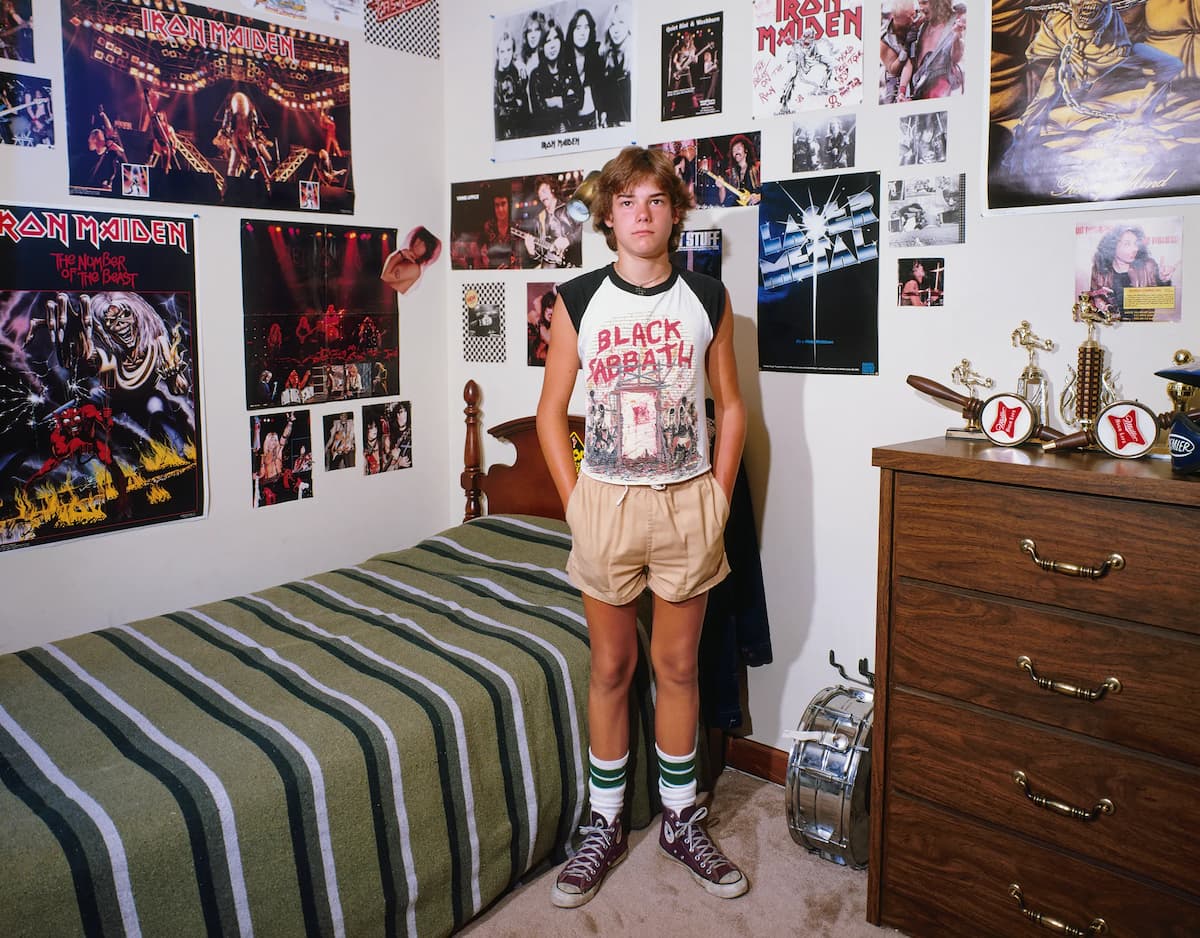 Adolescentes en sus dormitorios antes de la era del "selfie"